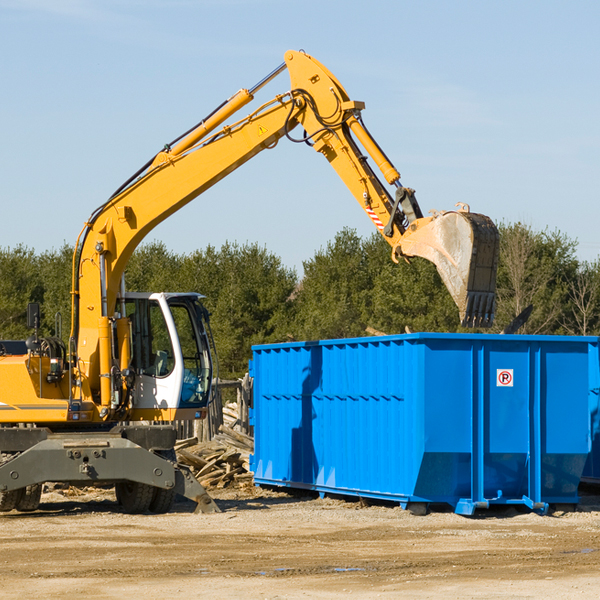 what size residential dumpster rentals are available in Summerfield